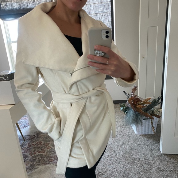 Ivory Wool Blend Coat - Picture 5 of 5